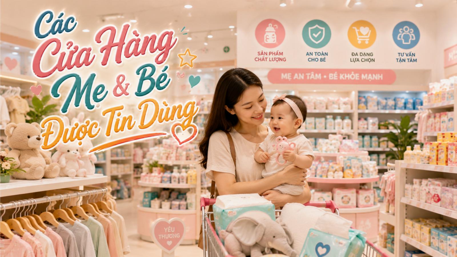 Các chuỗi cửa hàng mẹ và bé nổi bật