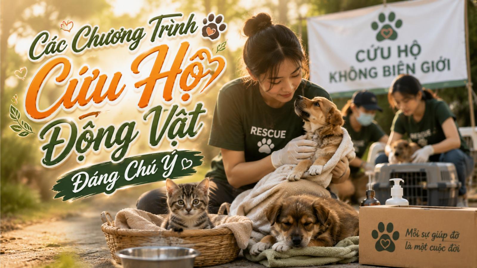 Các chương trình cứu hộ động vật đáng chú ý