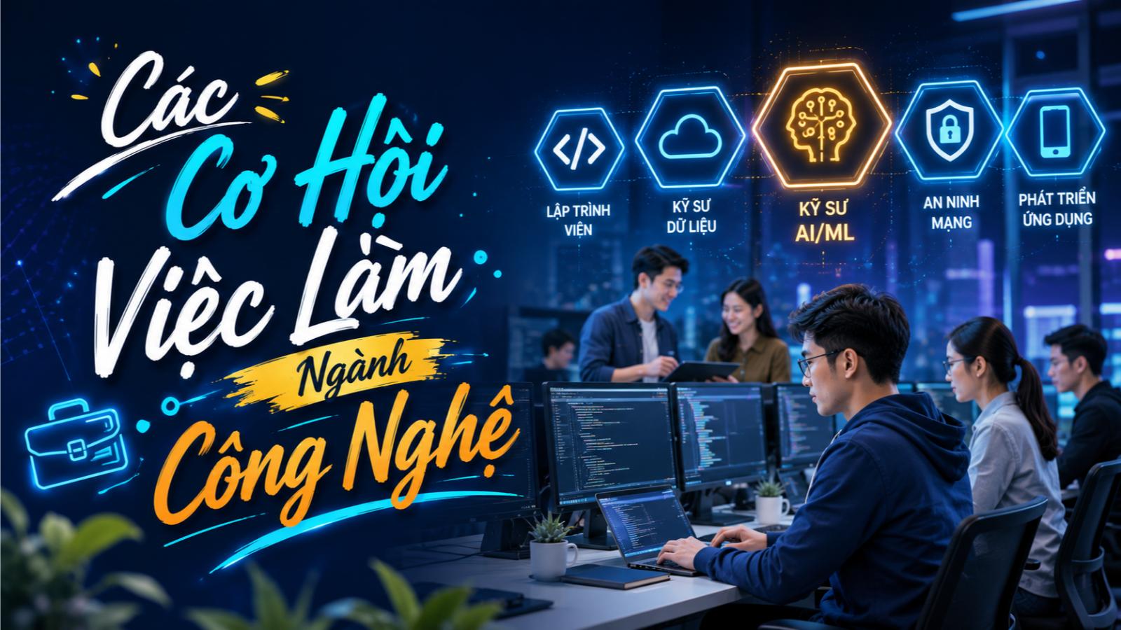 Các cơ hội việc làm ngành công nghệ