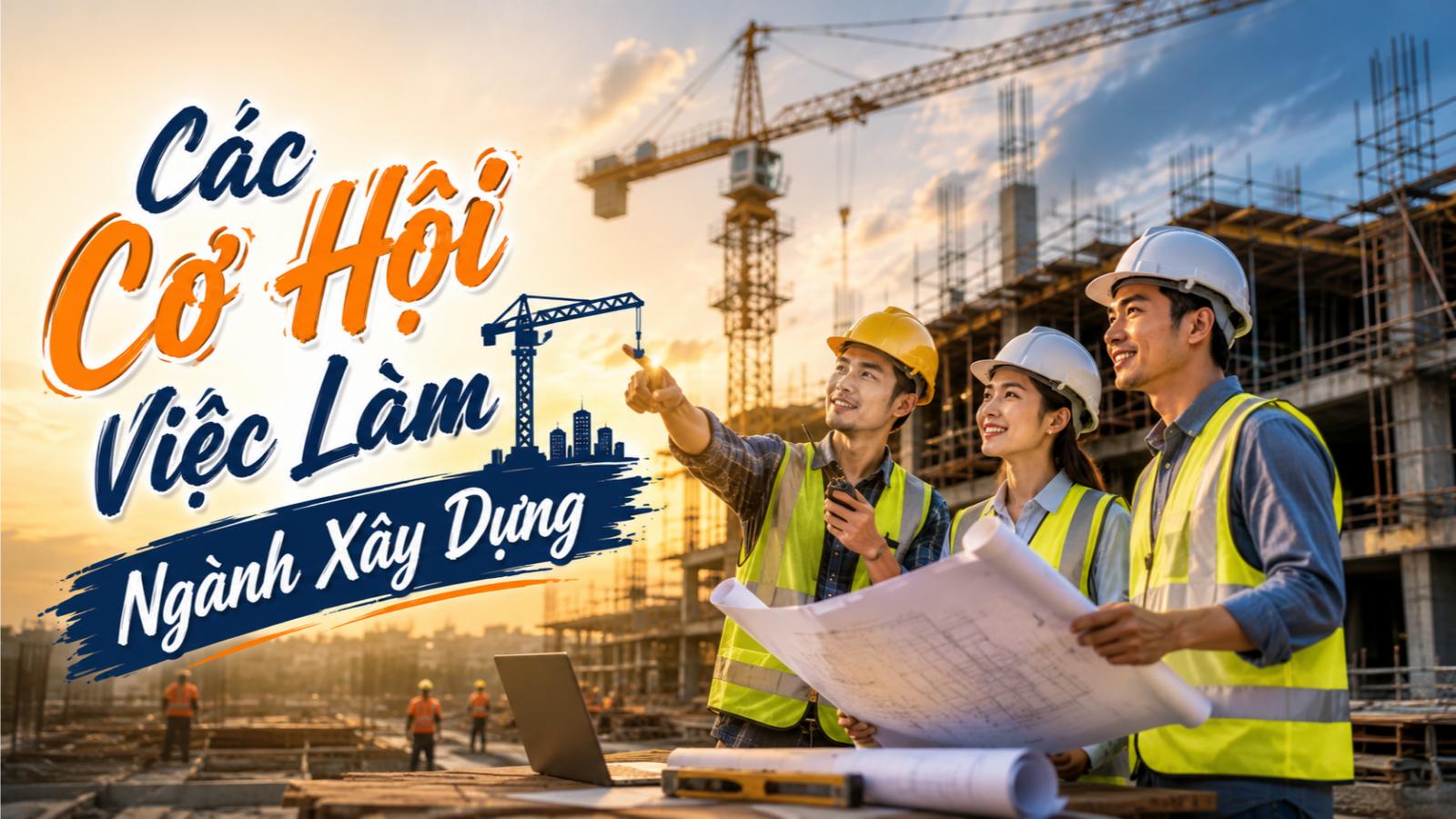 Các cơ hội việc làm ngành xây dựng