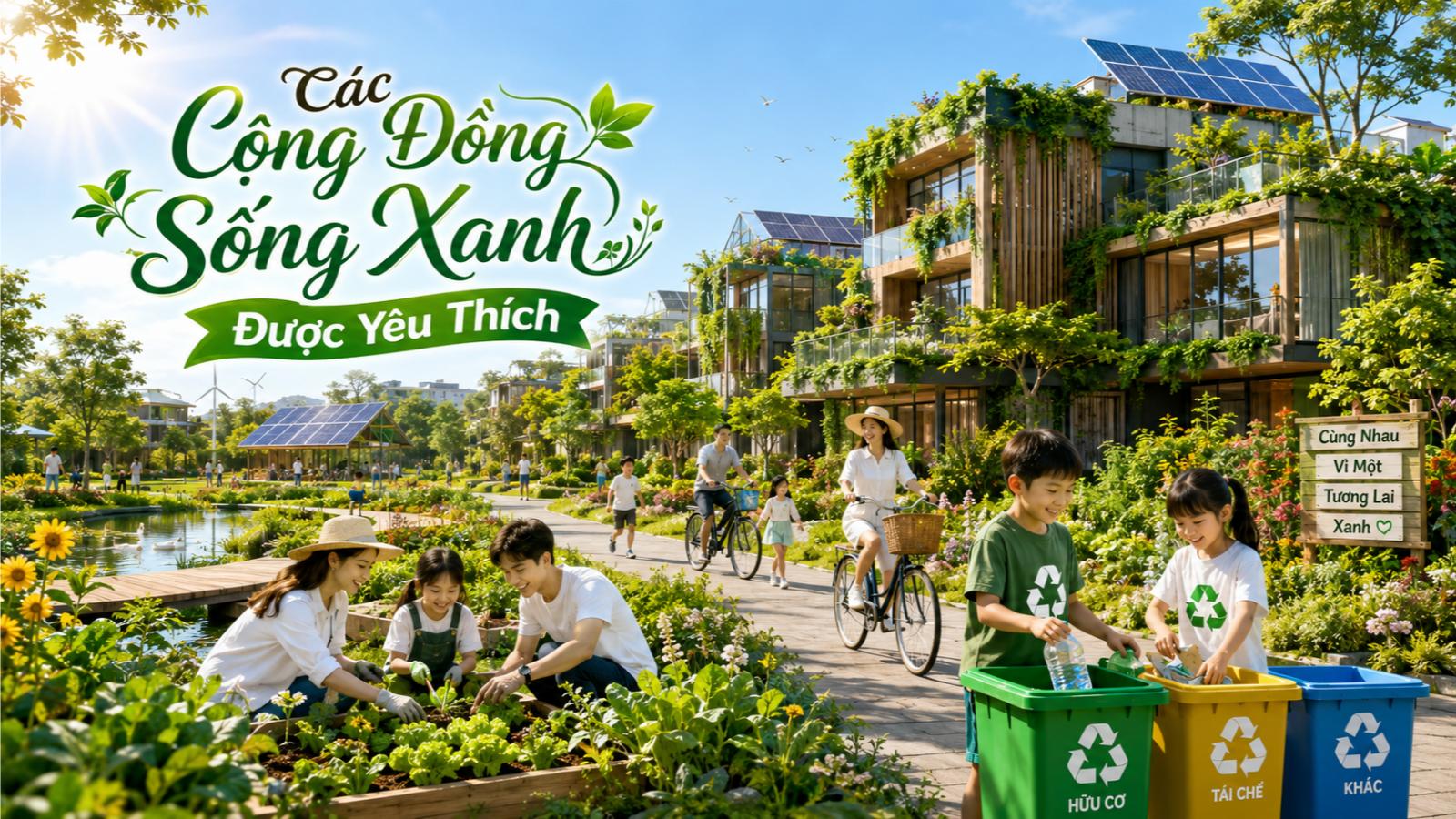 Các cộng đồng sống xanh được yêu thích