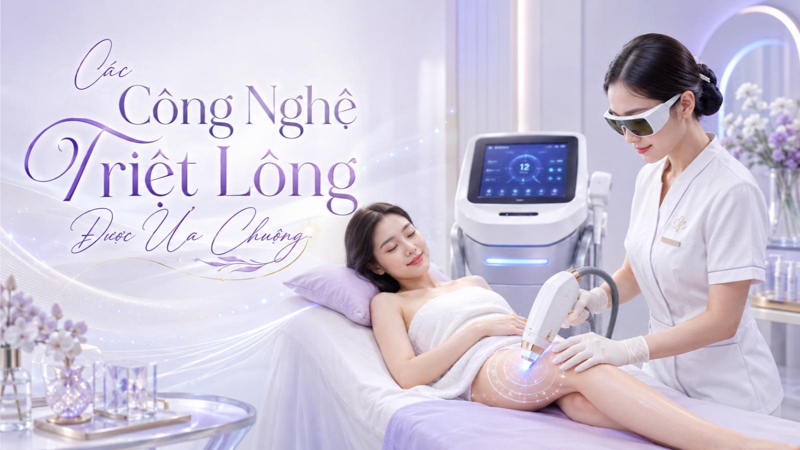Các công nghệ triệt lông được ưa chuộng