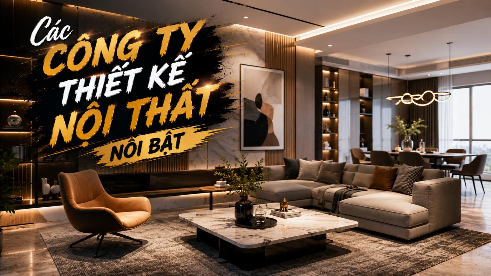 Các công ty thiết kế nội thất nổi bật