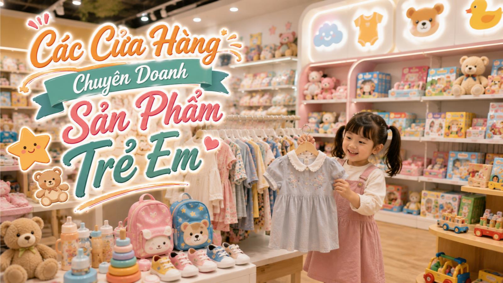 Các cửa hàng chuyên doanh sản phẩm trẻ em
