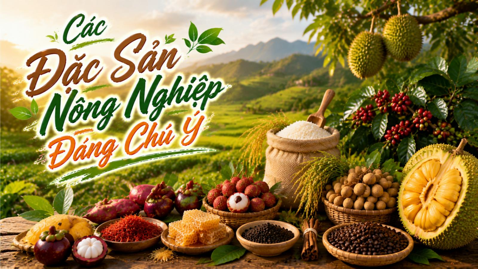 Các đặc sản nông nghiệp đáng chú ý
