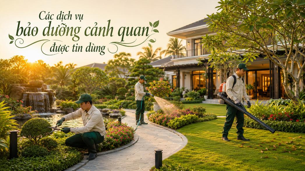 Các dịch vụ bảo dưỡng cảnh quan được tin dùng