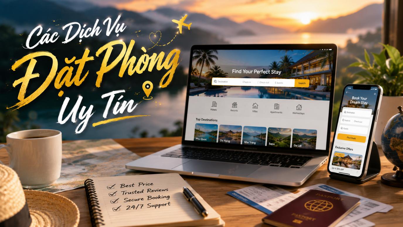 Các dịch vụ đặt phòng uy tín