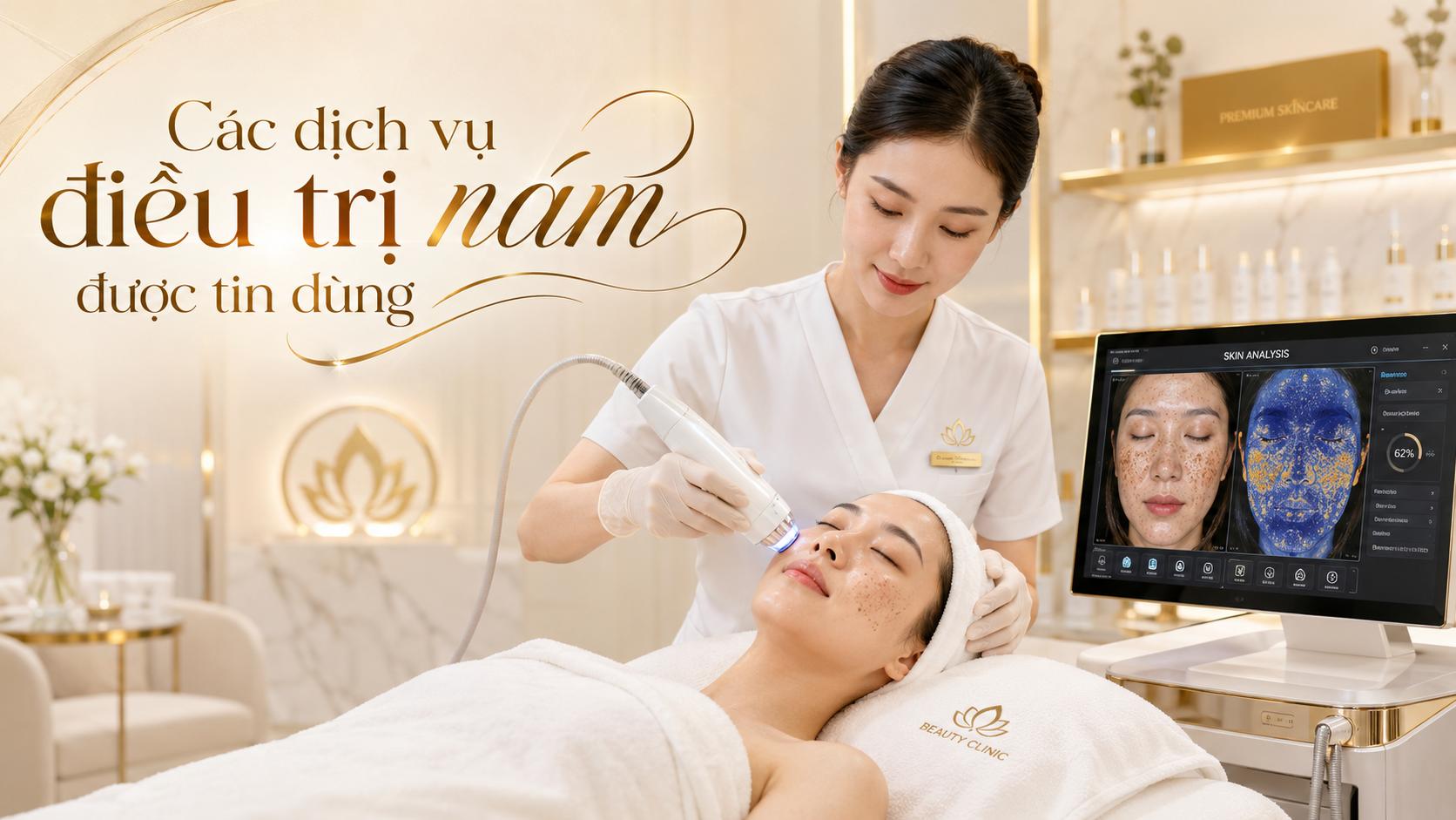 Các dịch vụ điều trị nám được tin dùng