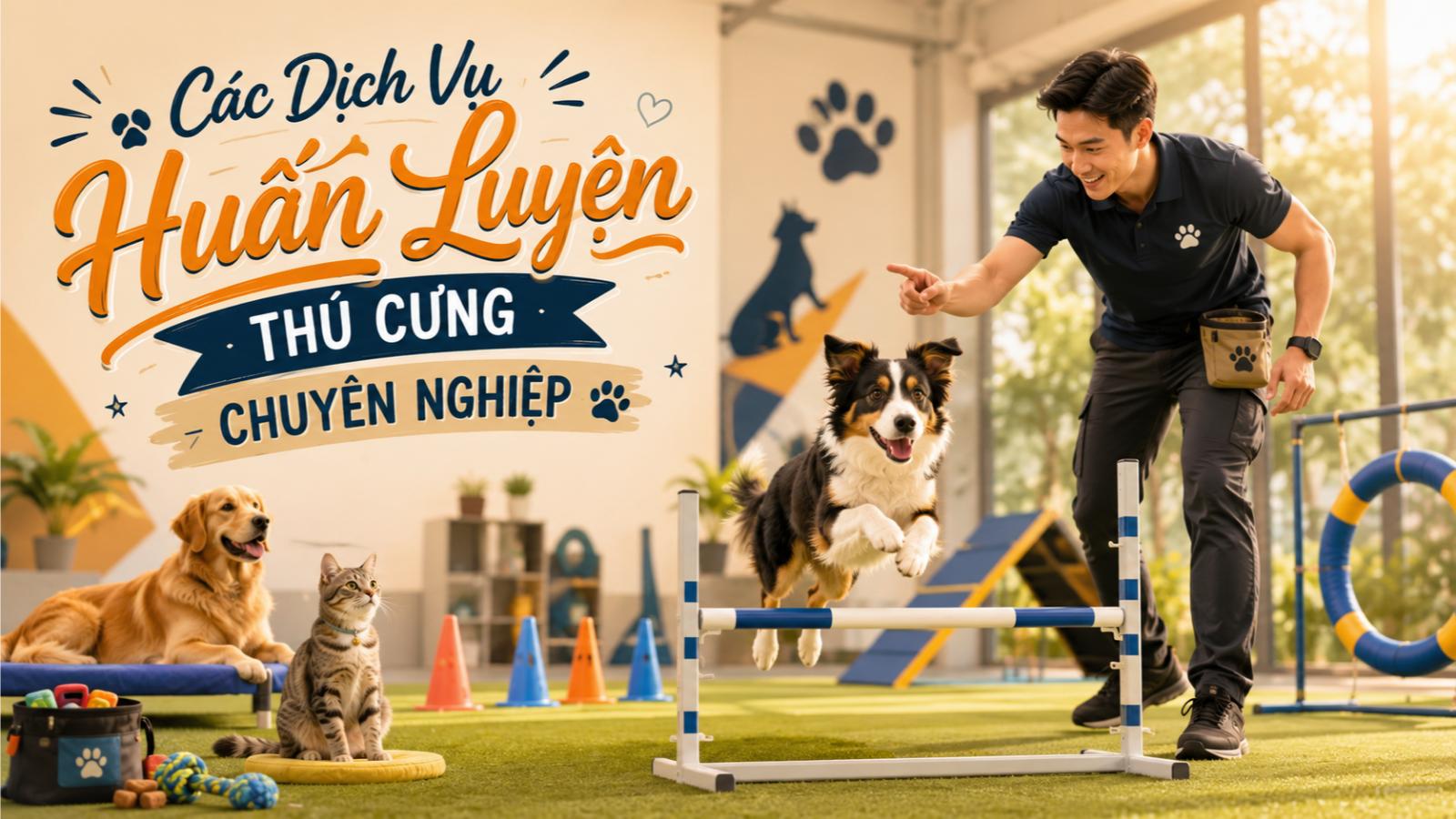 Các dịch vụ huấn luyện thú cưng chuyên nghiệp