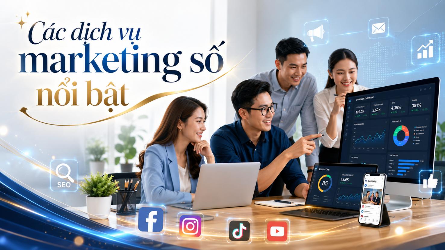 Các dịch vụ marketing số nổi bật