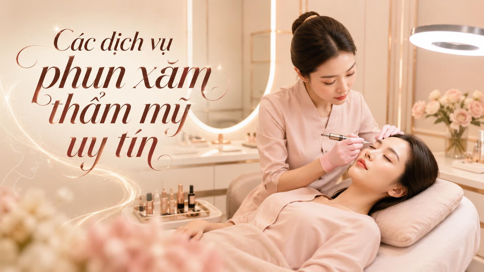 Các dịch vụ phun xăm thẩm mỹ uy tín