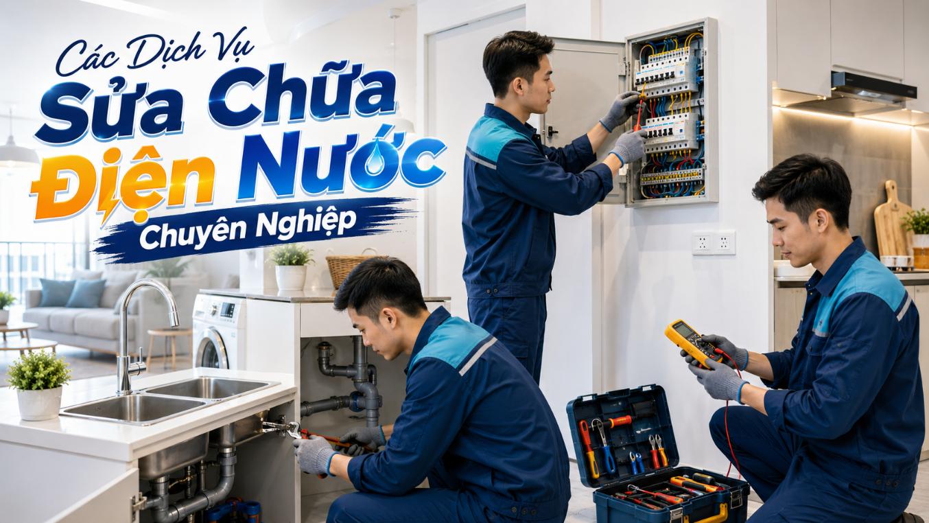 Các dịch vụ sửa chữa điện nước chuyên nghiệp