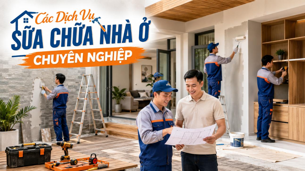 Các dịch vụ sửa chữa nhà ở chuyên nghiệp