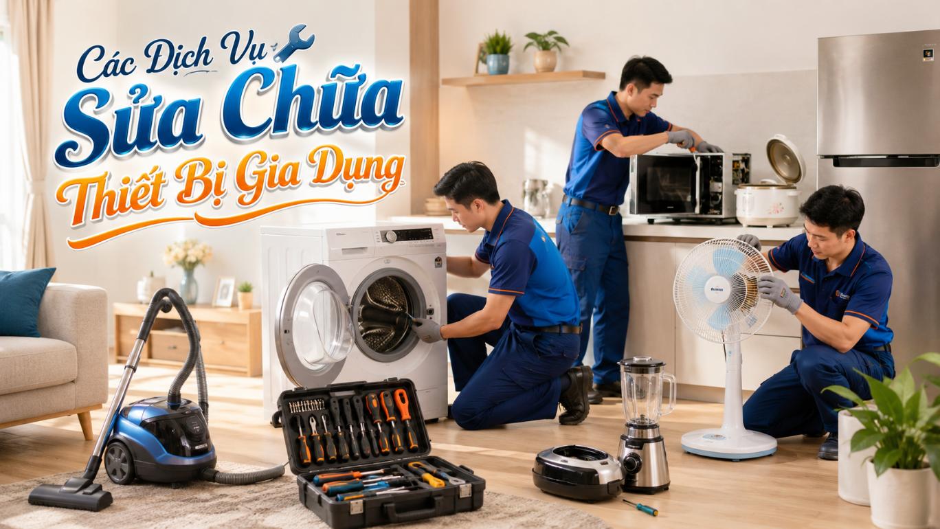 Các dịch vụ sửa chữa thiết bị gia dụng