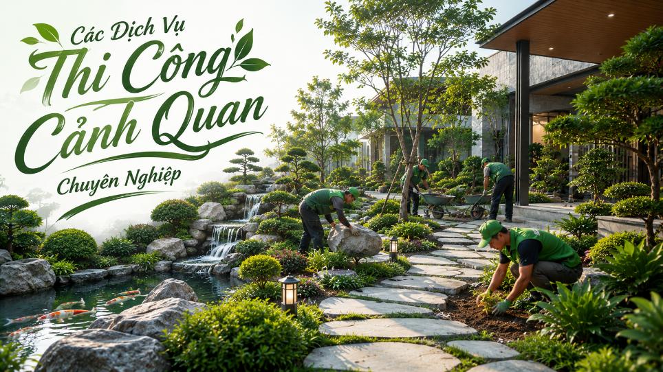 Các dịch vụ thi công cảnh quan chuyên nghiệp