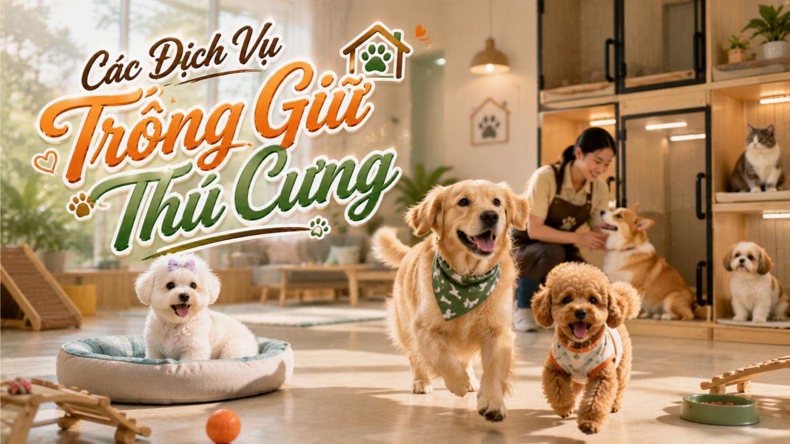 Các dịch vụ trông giữ thú cưng