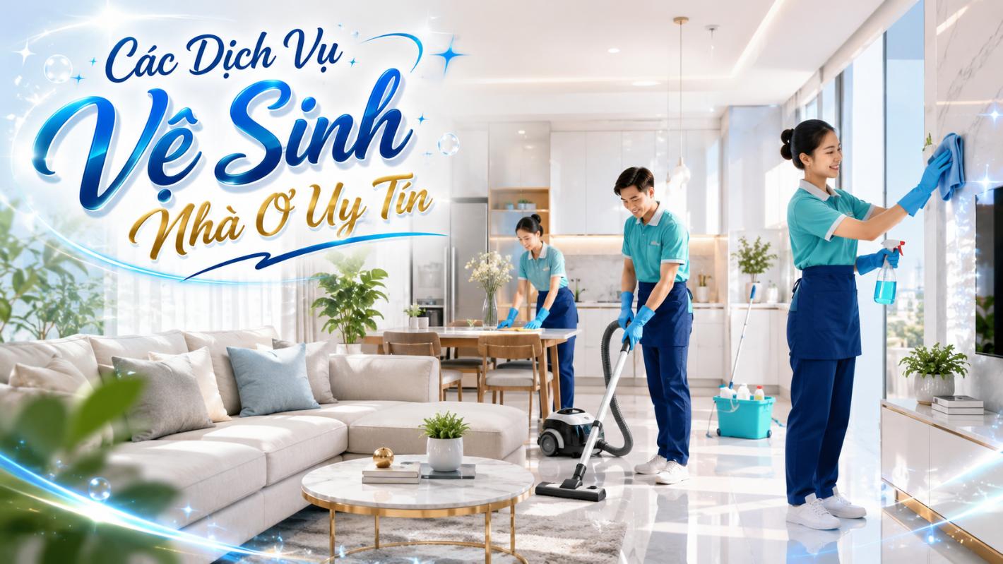 Các dịch vụ vệ sinh nhà ở uy tín