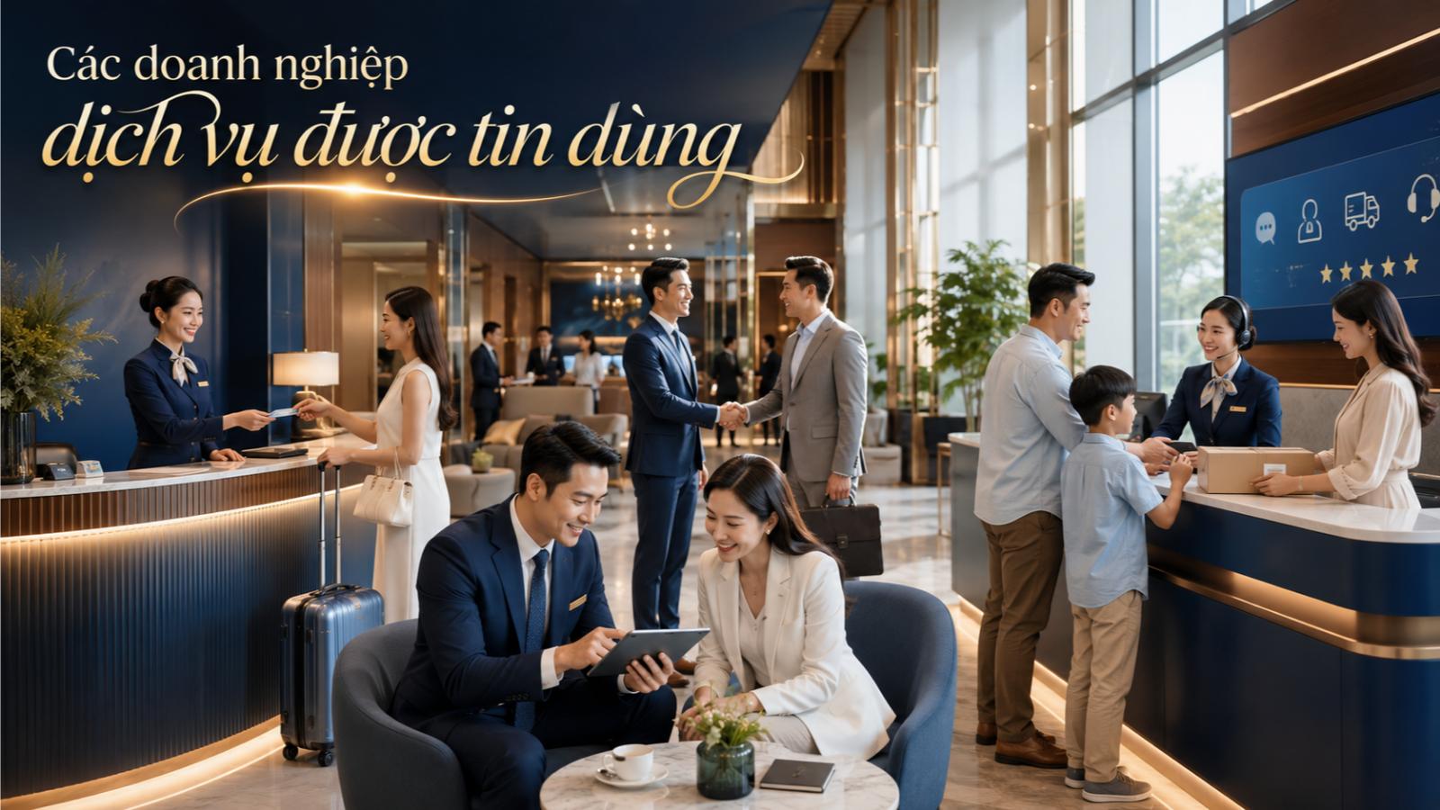 Các doanh nghiệp dịch vụ được tin dùng