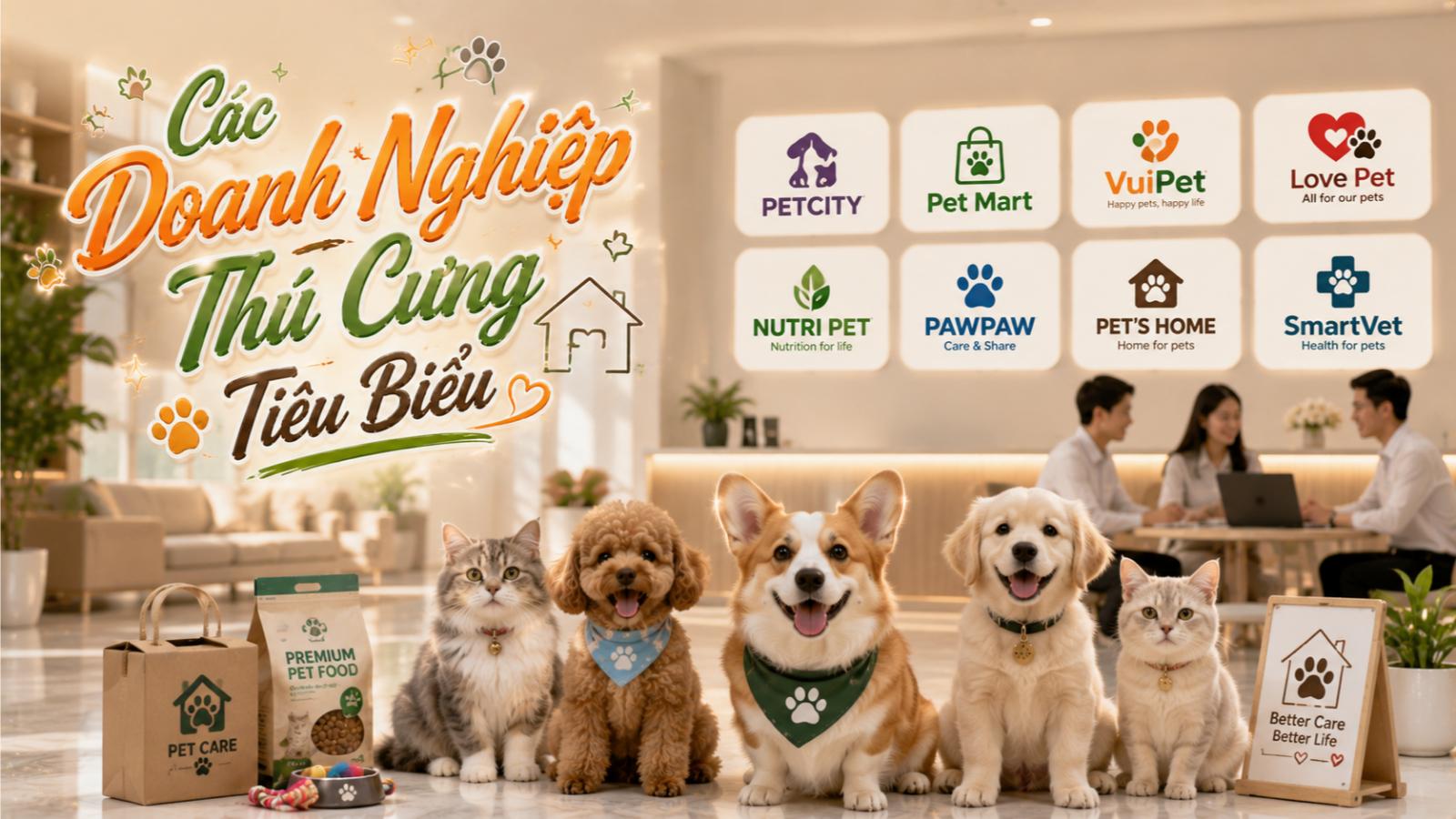Các doanh nghiệp thú cưng tiêu biểu