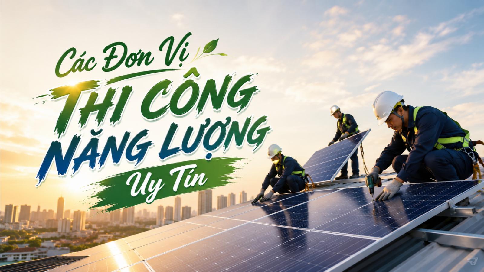 Các đơn vị thi công năng lượng uy tín