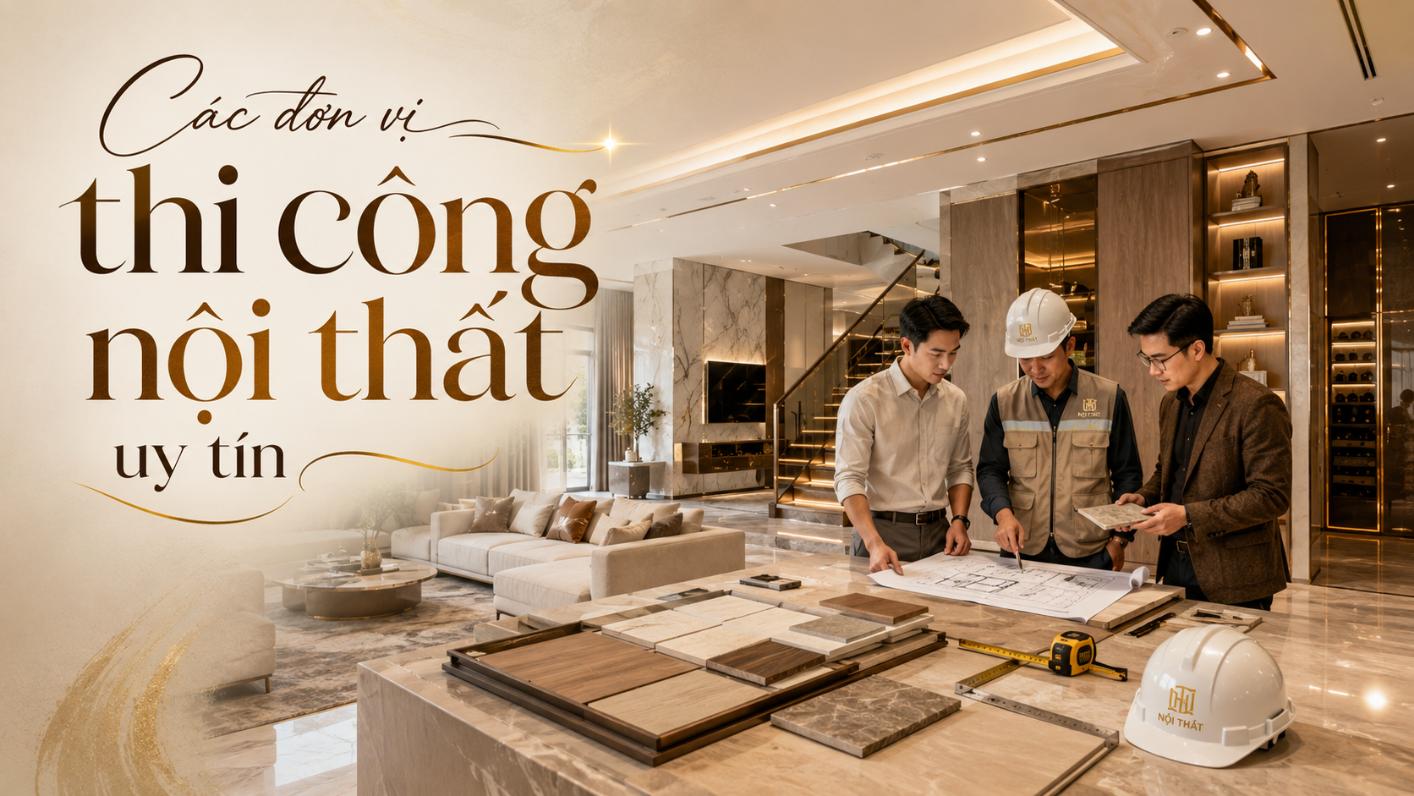 Các đơn vị thi công nội thất uy tín