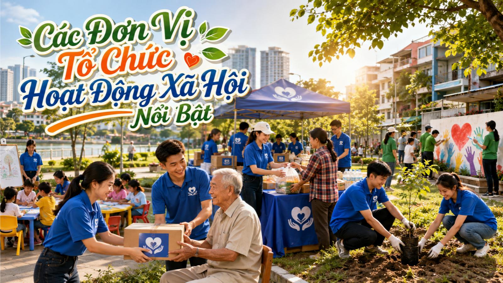 Các đơn vị tổ chức hoạt động xã hội nổi bật