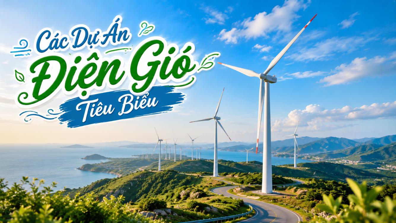 Các dự án điện gió tiêu biểu