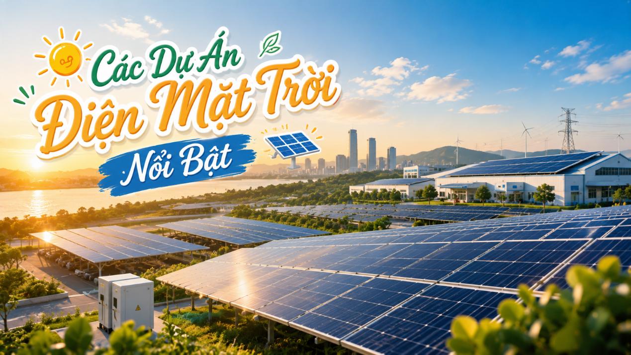 Các dự án điện mặt trời nổi bật