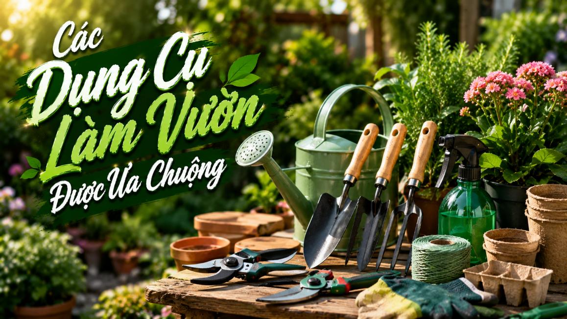 Các dụng cụ làm vườn được ưa chuộng