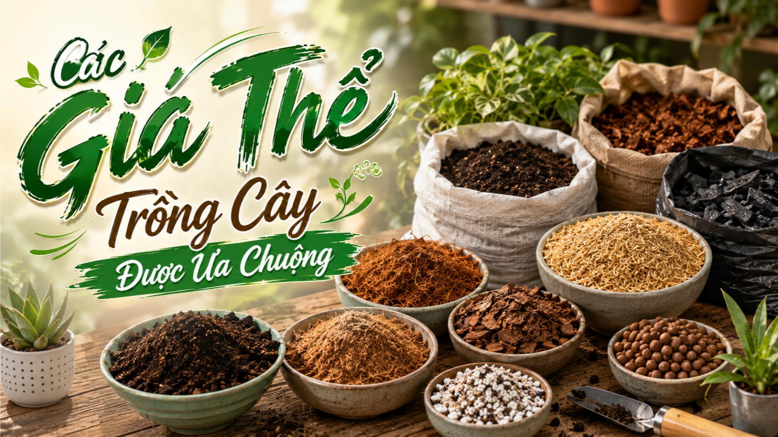Các giá thể trồng cây được ưa chuộng