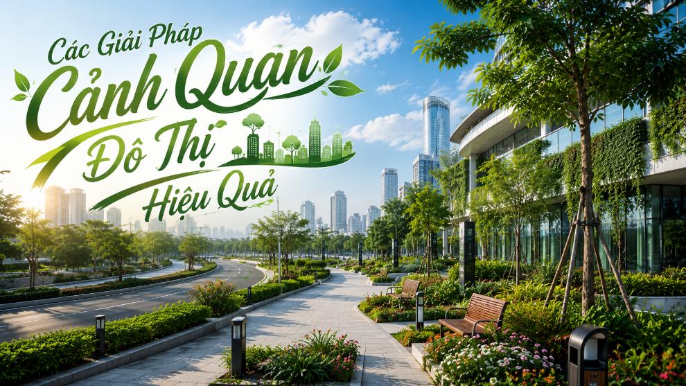 Các giải pháp cảnh quan đô thị hiệu quả