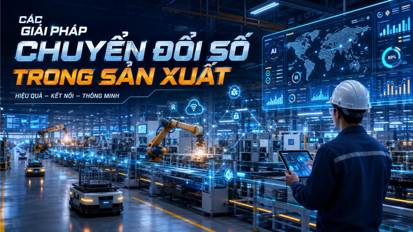 Các giải pháp chuyển đổi số trong sản xuất