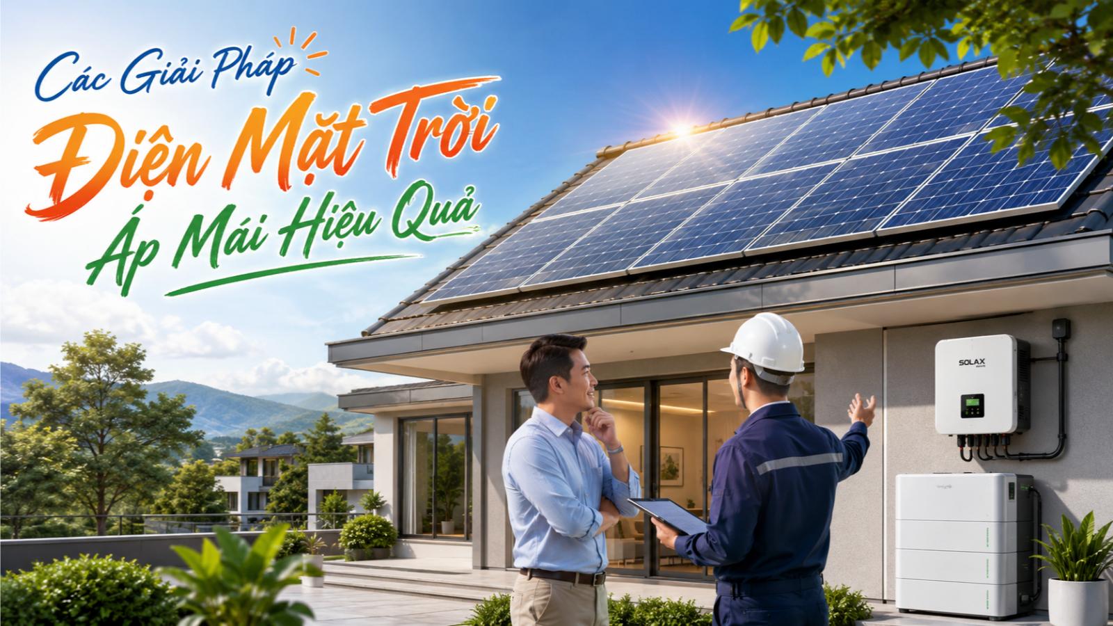 Các giải pháp điện mặt trời áp mái hiệu quả