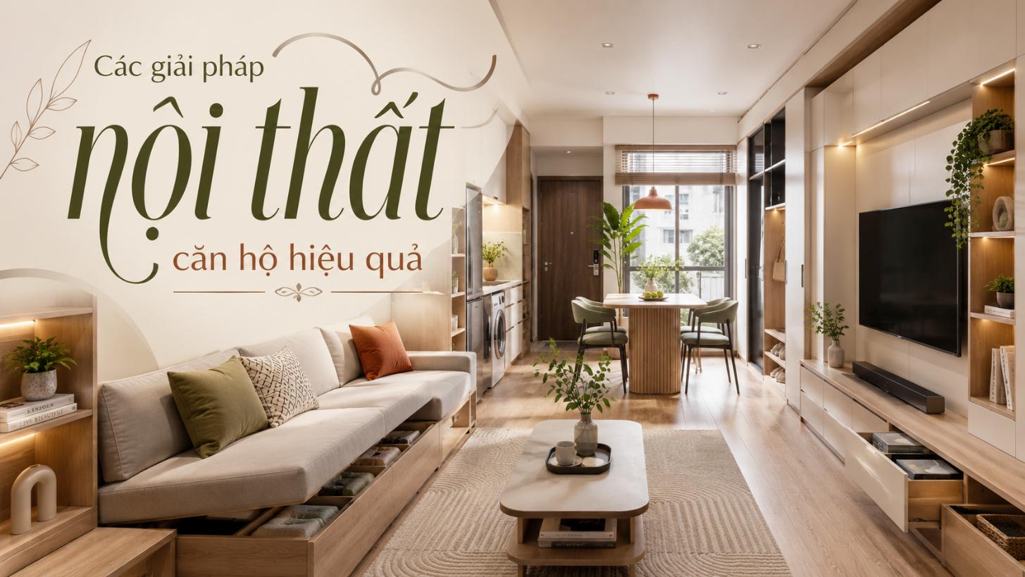Các giải pháp nội thất căn hộ hiệu quả