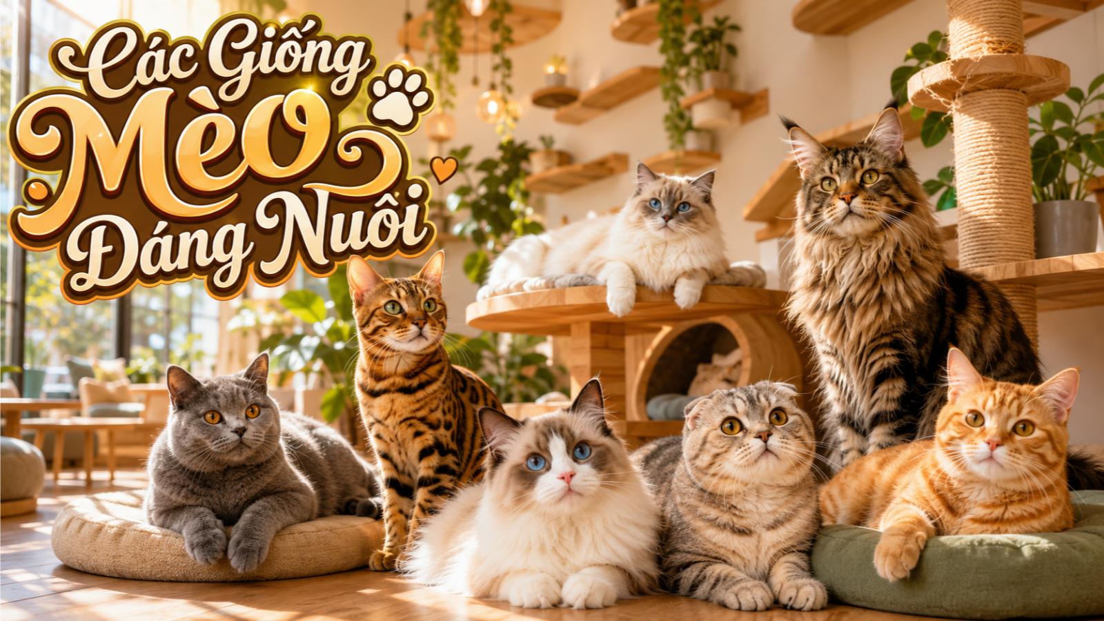 Các giống mèo đáng nuôi