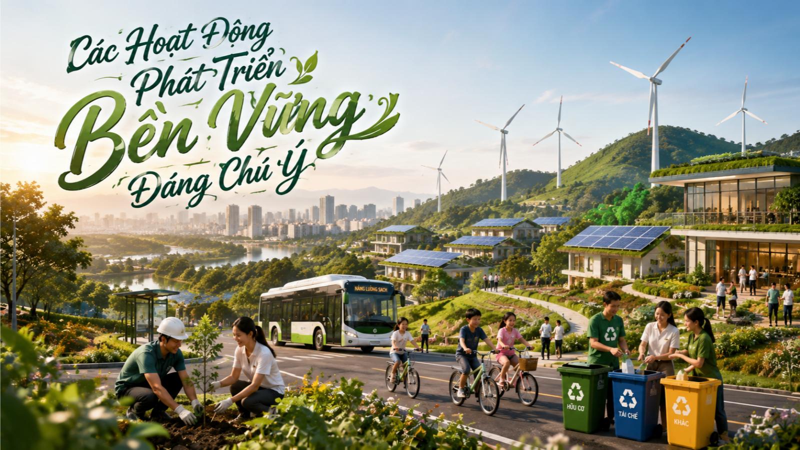 Các hoạt động phát triển bền vững