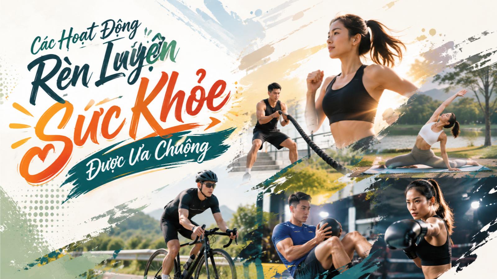 Các hoạt động rèn luyện sức khỏe được ưa chuộng