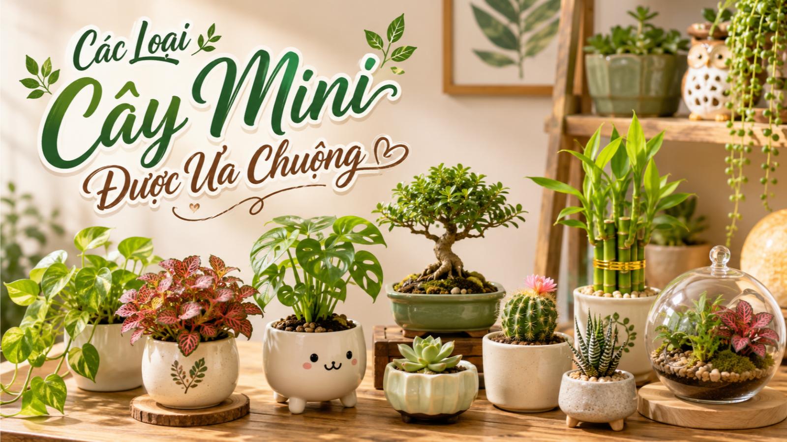 Các loại cây mini được ưa chuộng