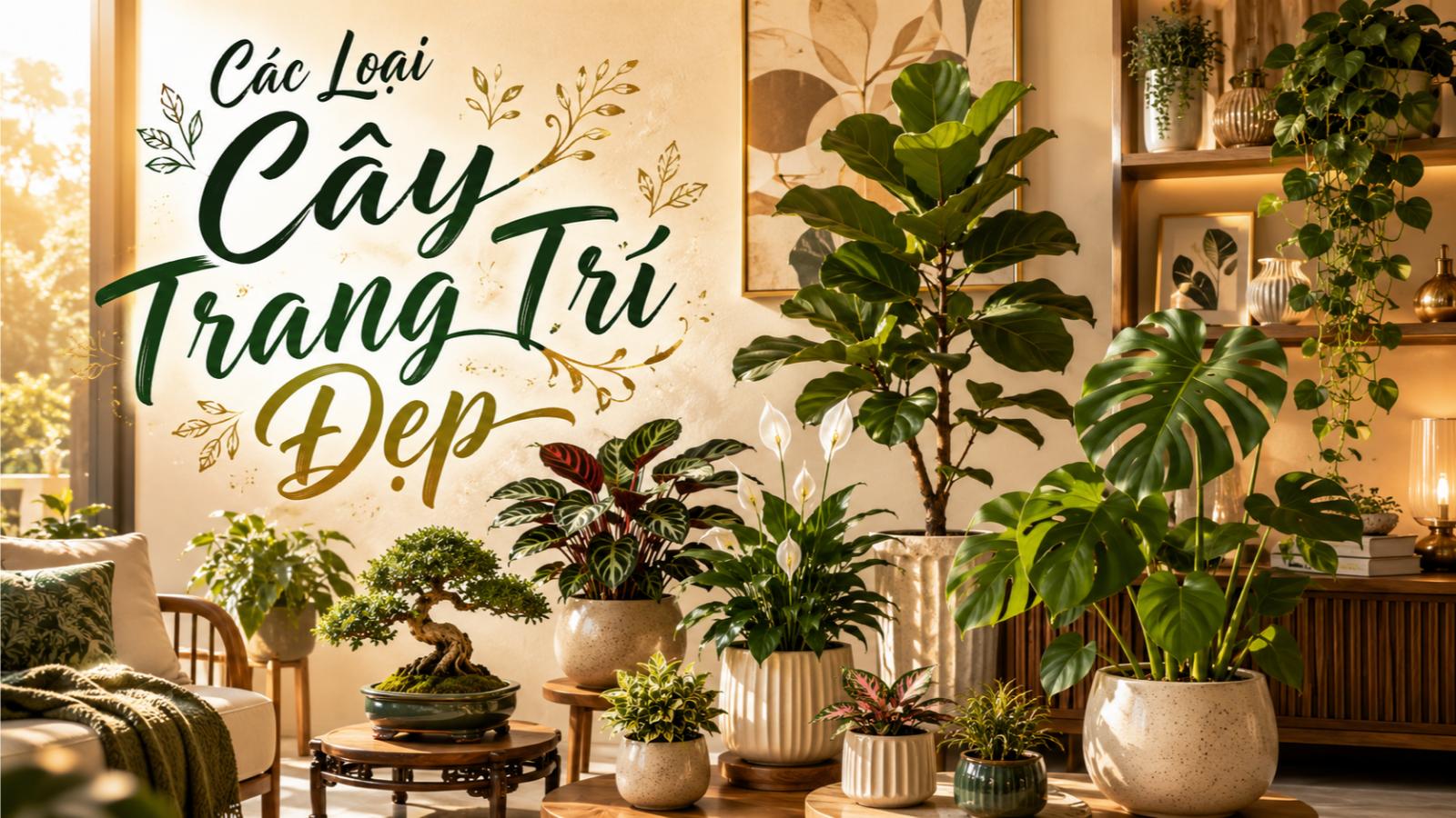 Các loại cây trang trí đẹp