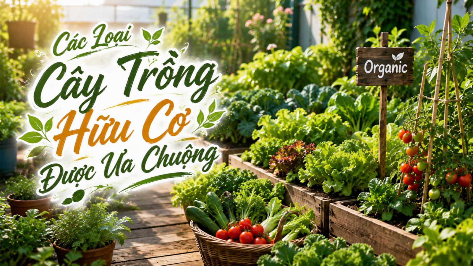 Các loại cây trồng hữu cơ được ưa chuộng