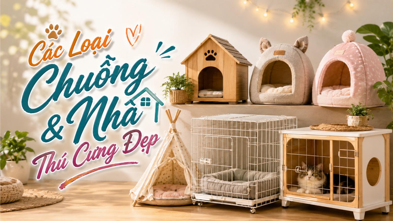 Các loại chuồng & nhà thú cưng đẹp