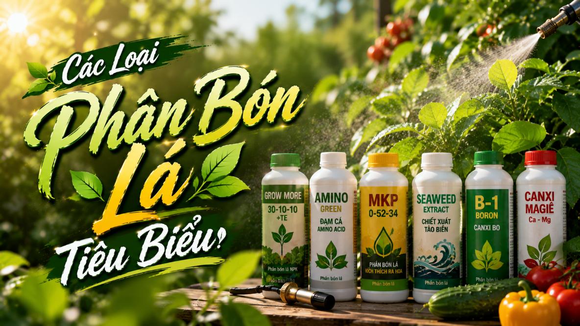 Các loại phân bón lá tiêu biểu