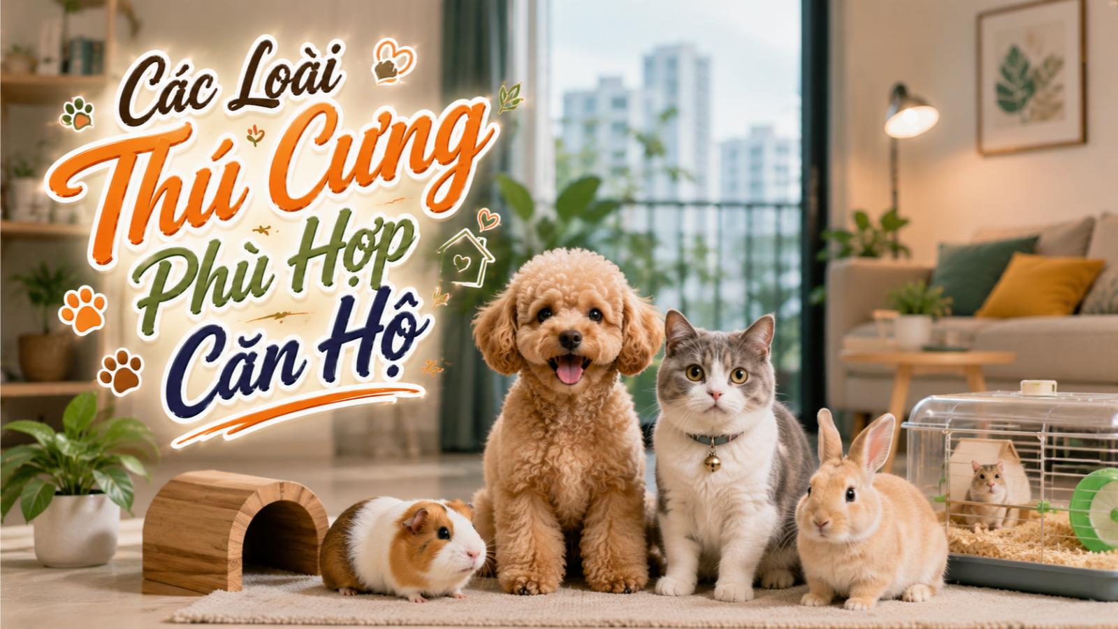 Các loài thú cưng phù hợp căn hộ