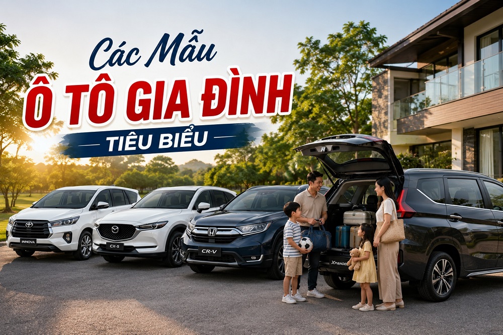 Các mẫu ô tô gia đình tiêu biểu