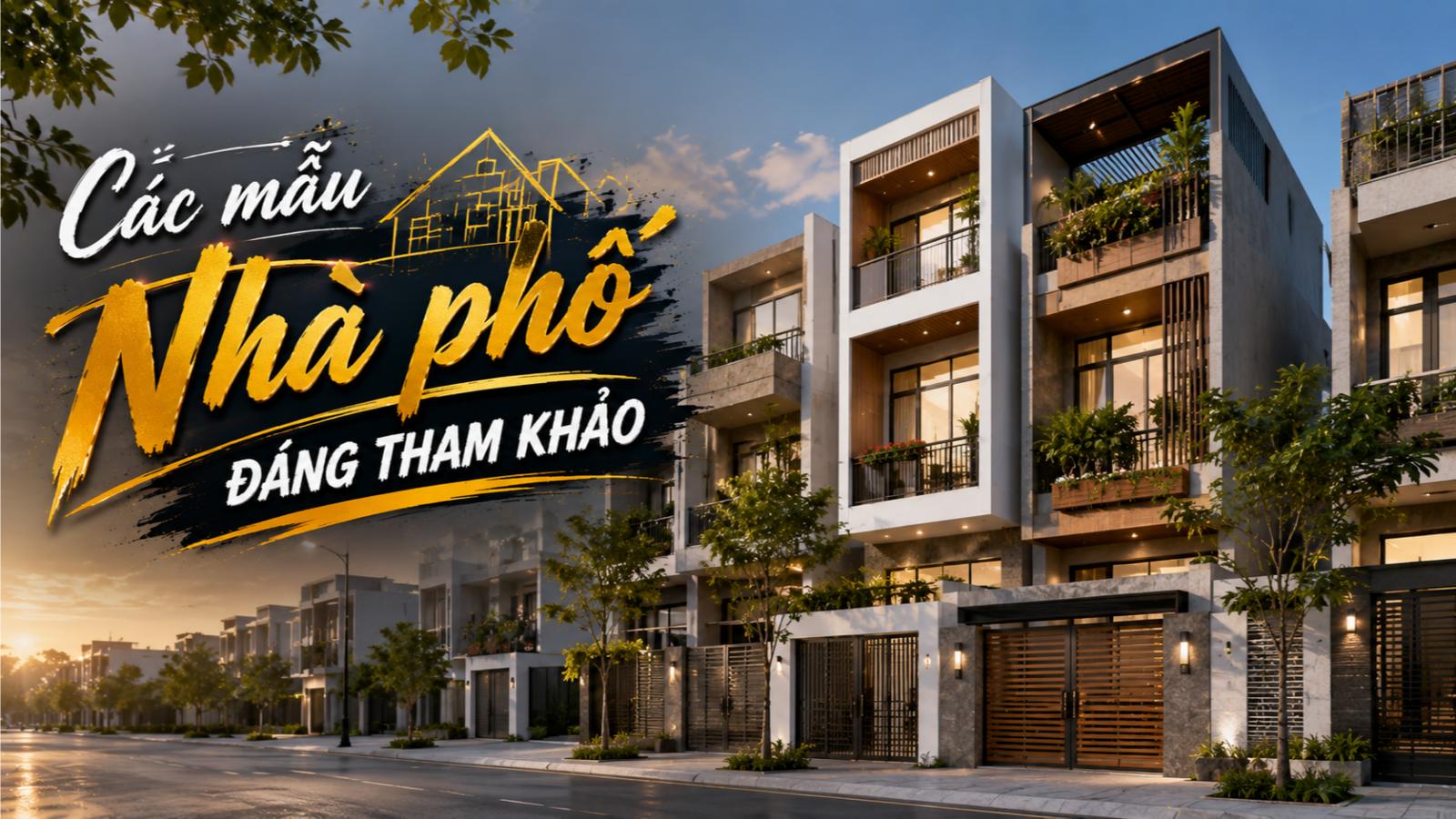 Các mẫu thiết kế nhà phố đáng tham khảo