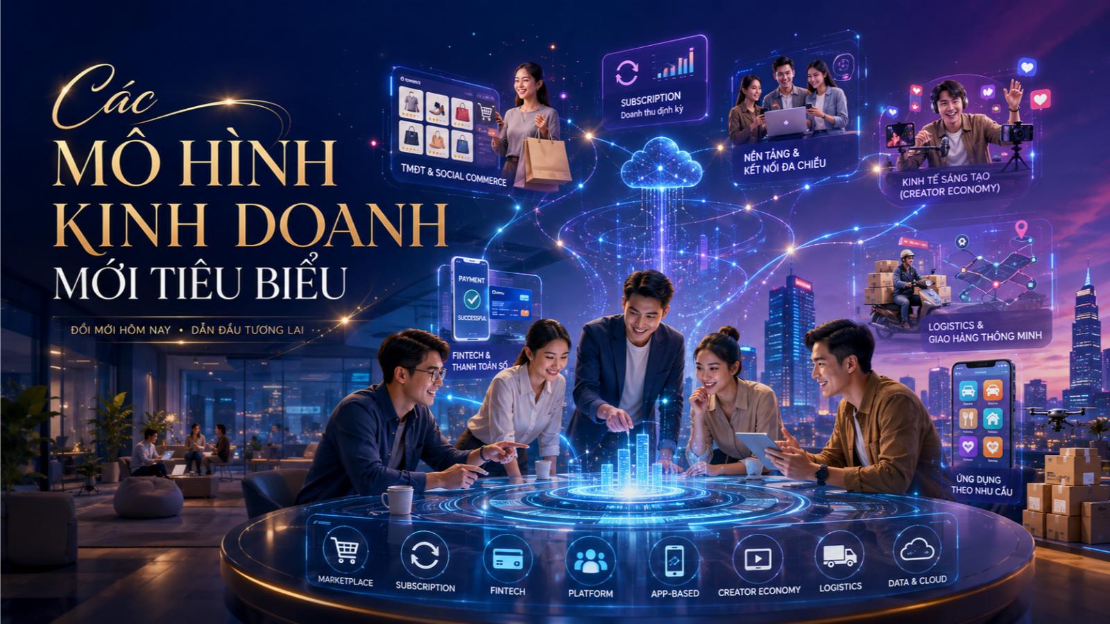 Các mô hình kinh doanh mới tiêu biểu