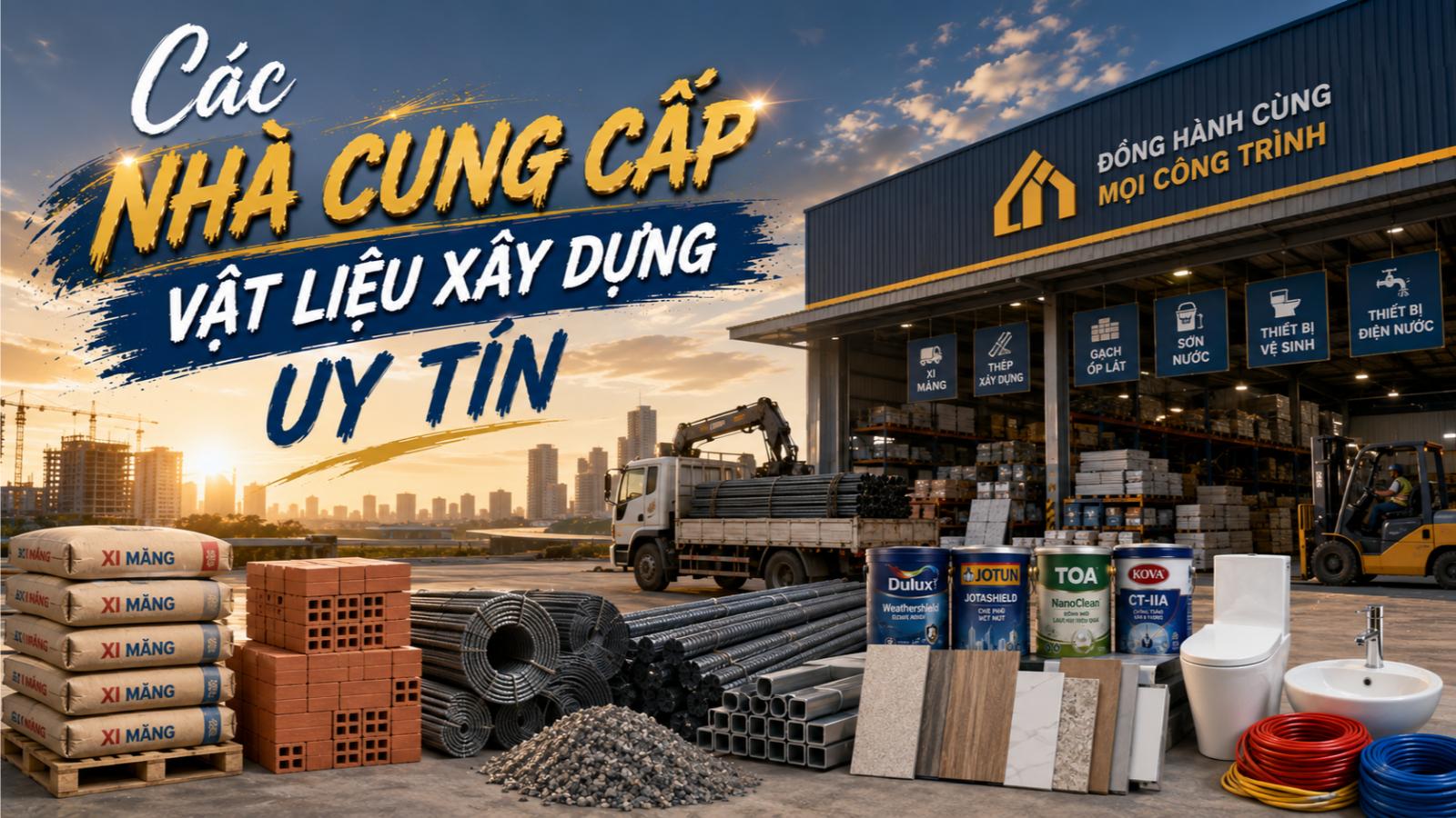 Các nhà cung cấp vật liệu xây dựng uy tín