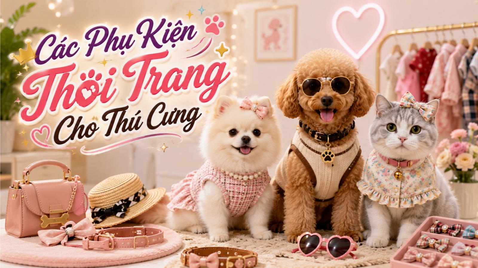 Các phụ kiện thời trang cho thú cưng