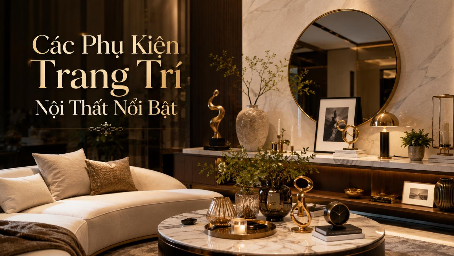 Các phụ kiện trang trí nội thất nổi bật