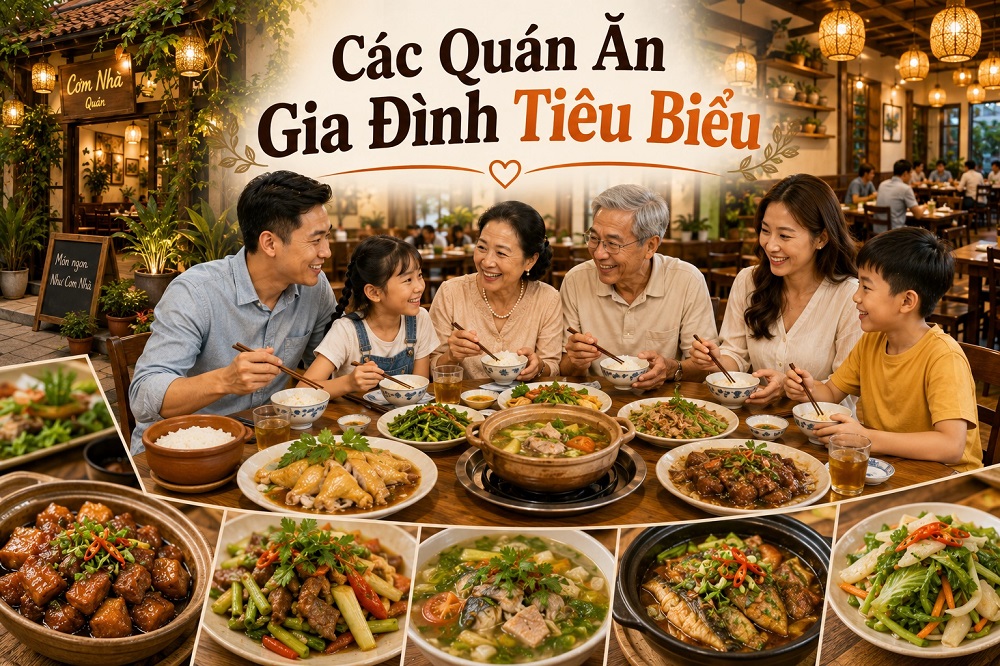 Các Quán Ăn Gia Đình Tiêu Biểu